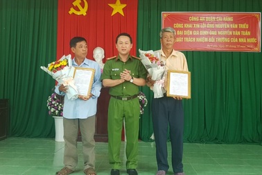 Công an Cần Thơ bồi thường và công khai xin lỗi 2 người dân bị oan sai