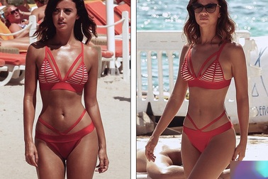 Người đẹp Anh khoe ba vòng chuẩn từng centimet