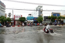 Bạc Liêu mưa lớn kéo dài, nhiều tuyến đường “biến” thành sông