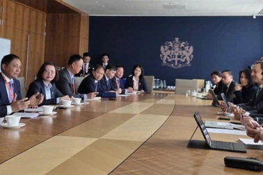 Bộ trưởng Bộ Tài chính Nguyễn Văn Thắng làm việc với lãnh đạo FTSE Russell