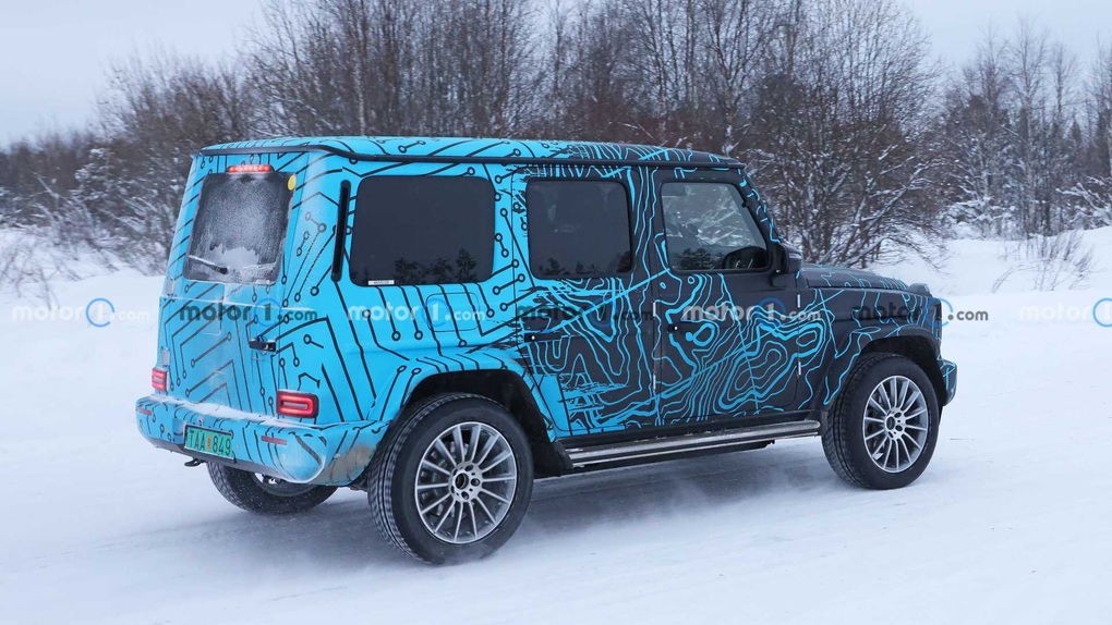 Mercedes-Benz EQG lộ diện trên đường thử, là bản thuần điện của G-Class - 11 Mercedes-Benz EQG lộ diện trên đường thử, là bản thuần điện của G-Class - 11