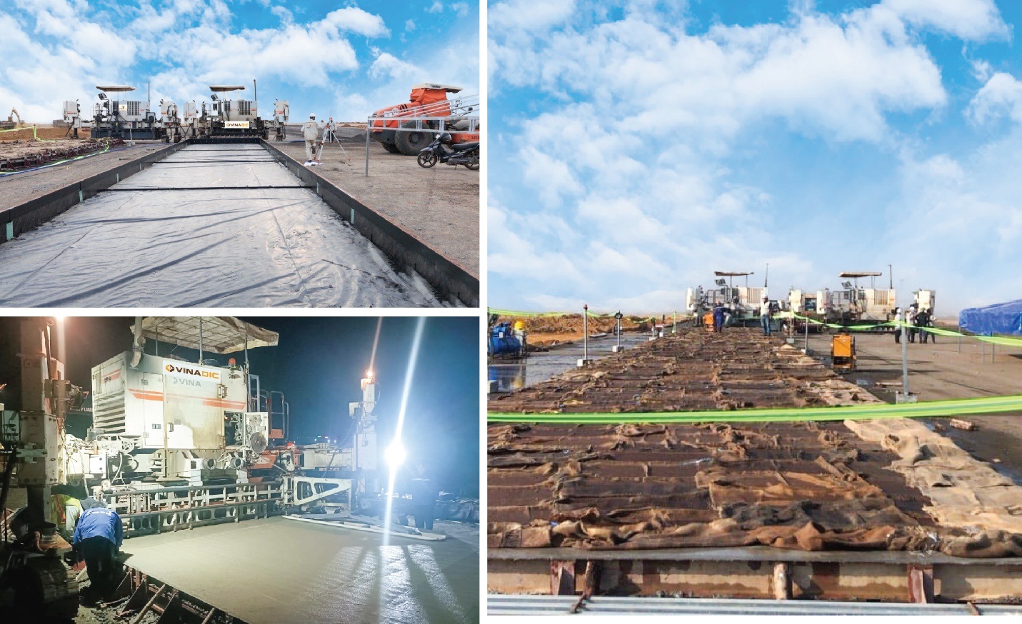 VINADIC rải thử bê tông xi măng của đường cất hạ cánh sân bay Long Thành - 1 VINADIC rải thử bê tông xi măng của đường cất hạ cánh sân bay Long Thành - 1