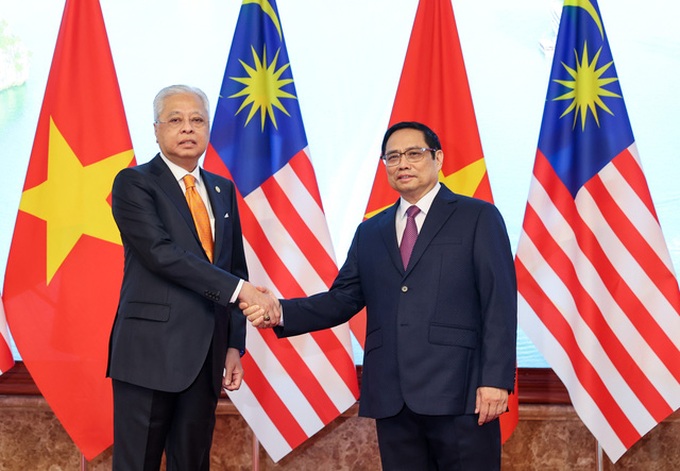 Thủ tướng Phạm Minh Chính và Thủ tướng Malaysia Dato' Sri Ismail Sabri bin Yaakob