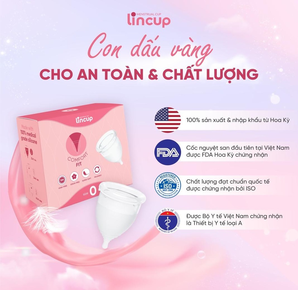 Ưu điểm của cốc nguyệt san - 1 Ưu điểm của cốc nguyệt san - 1