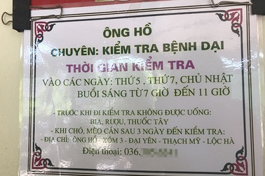 Vụ “thầy lang” chẩn đoán bệnh dại bằng phương pháp lạ ở Hà Tĩnh: Cam kết chấm dứt hành nghề