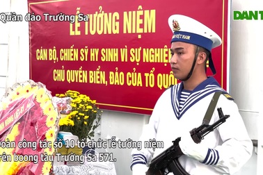 Lễ tưởng niệm cán bộ, chiến sĩ hi sinh ở quần đảo Trường Sa