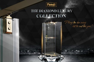 Bộ sưu tập "Fendi Diamond Luxury" nâng cấp phòng tắm hiện đại