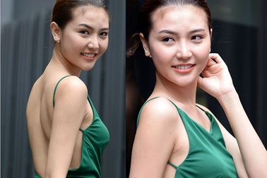 Nữ hoàng sắc đẹp Ngọc Duyên khoe lưng trần gợi cảm