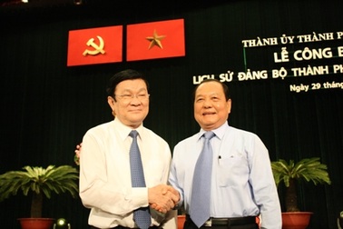 Chủ tịch nước dự lễ công bố sách Lịch sử Đảng bộ TP HCM