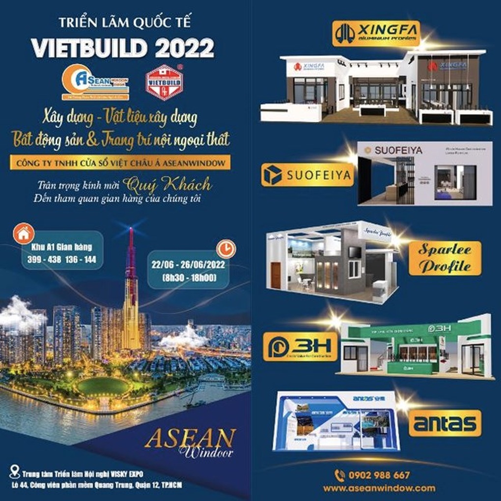 Aseanwindow gây ấn tượng với 8 gian hàng tại VietBuild HCM 2022 - 1 Aseanwindow gây ấn tượng với 8 gian hàng tại VietBuild HCM 2022 - 1