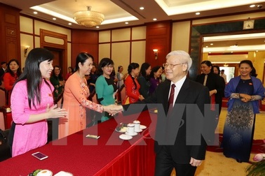 Tổng Bí thư gặp mặt Nhóm nữ đại biểu Quốc hội khóa XIV