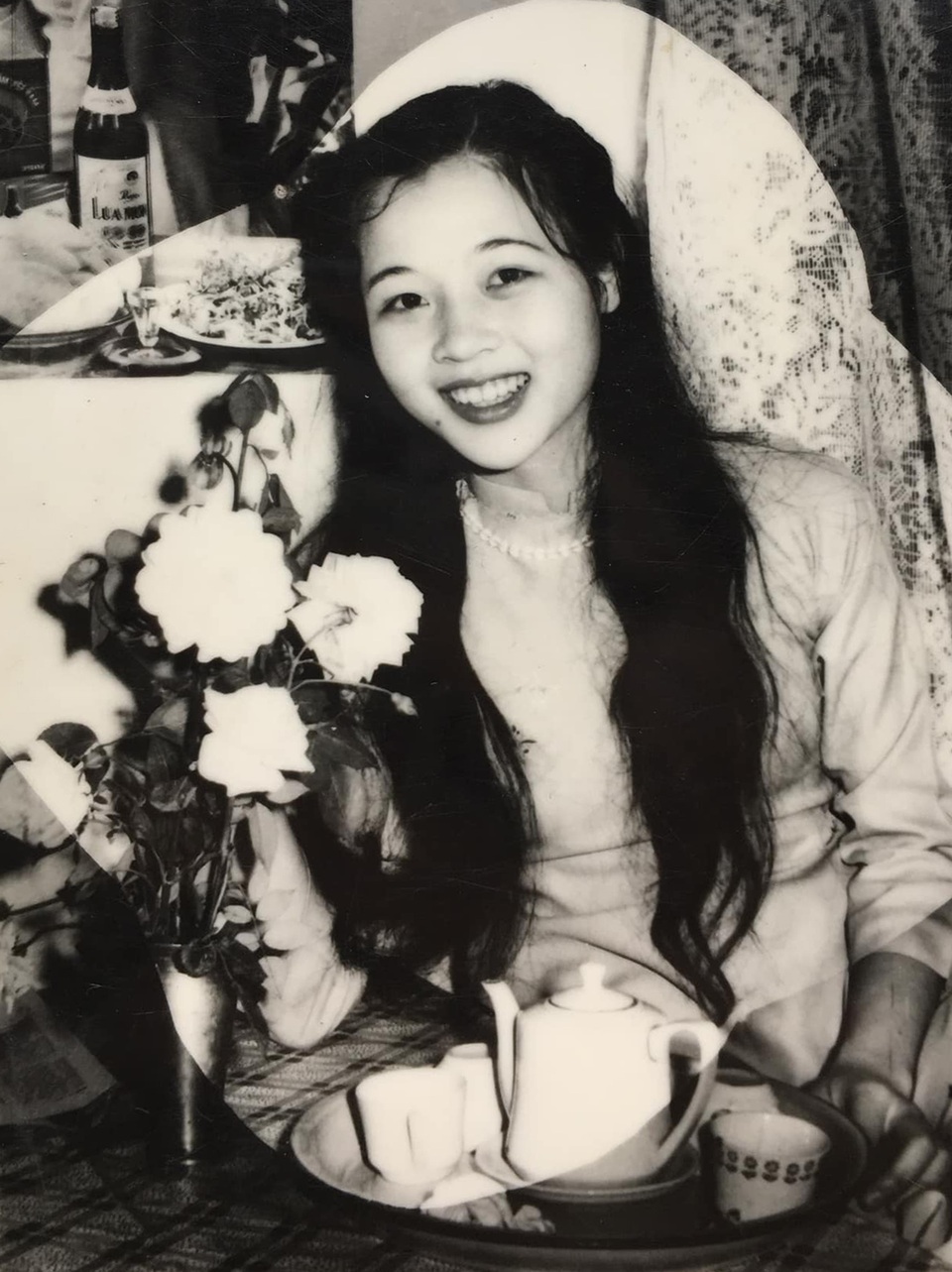 Lương Thùy Linh khoe nhan sắc của mẹ thời trẻ đẹp như Hoa hậu - 1