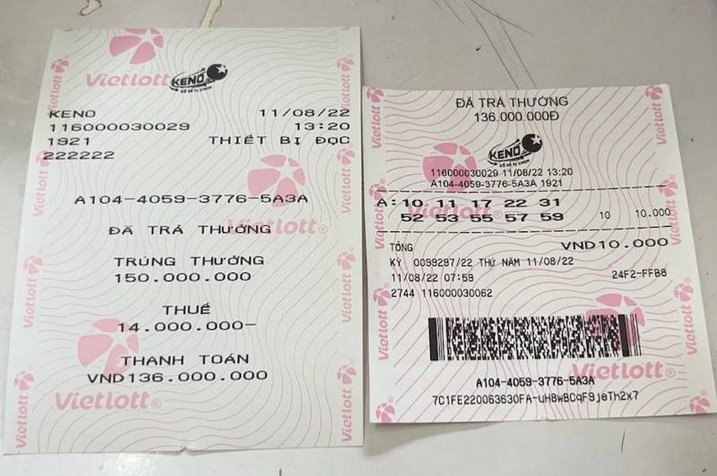Nhiều người trúng thưởng xổ số quay nhanh Keno Vietlott - 1 Nhiều người trúng thưởng xổ số quay nhanh Keno Vietlott - 1