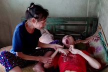 Cùng cực mẹ già mang bệnh sắp chết vẫn chăm con bại não từng ngày