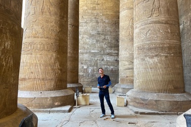 Khách Việt choáng ngợp vẻ đẹp kỳ bí của ngôi đền linh thiêng nhất Ai Cập