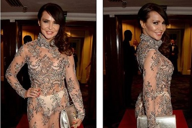 Đỏ mặt với váy áo trong suốt "như không" của mỹ nhân Anh quốc