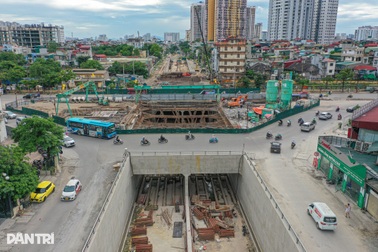 Hầm chui Kim Đồng - Giải Phóng lộ hình hài cơ bản sau gần 3 năm thi công