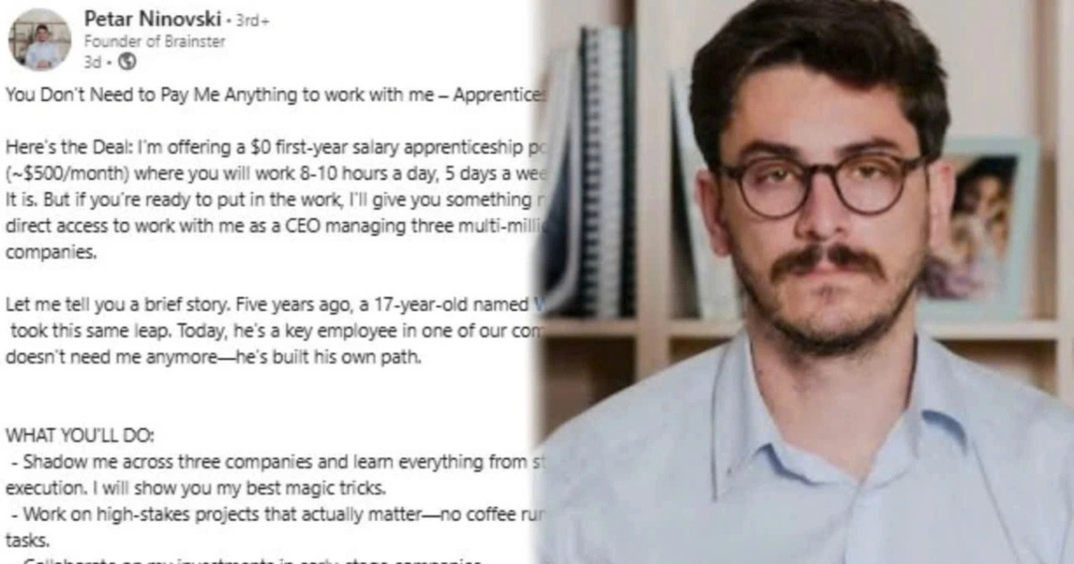 CEO gây phẫn nộ vì bắt thực tập sinh làm không lương, hùn vốn khởi nghiệp