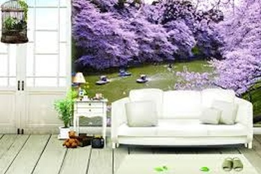 Giấy dán tường Phòng khách đẹp - Hiện đại