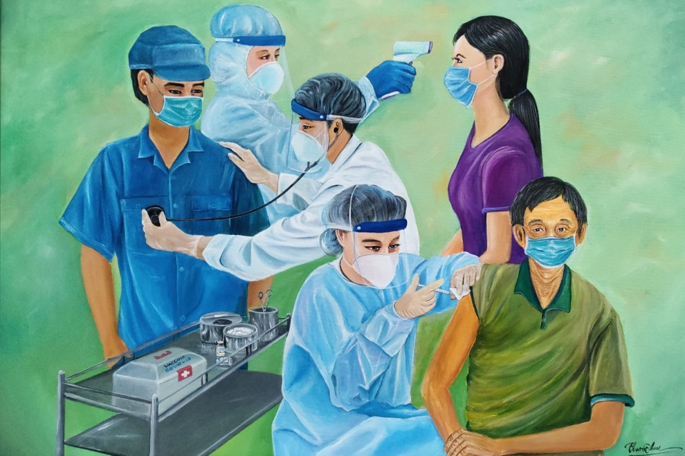 Xúc động bé cách ly, mẹ gọi zalo gặp con qua tranh vẽ của họa sĩ Bạc Liêu - 6 Xúc động bé cách ly, mẹ gọi zalo gặp con qua tranh vẽ của họa sĩ Bạc Liêu - 6
