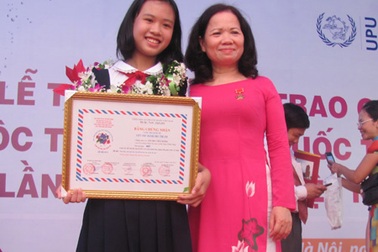 Trao giải cuộc thi quốc tế UPU lần thứ 42
