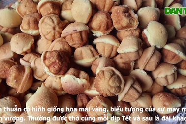 Xưởng bánh truyền thống của người dân xứ Quảng vào mùa vụ Tết