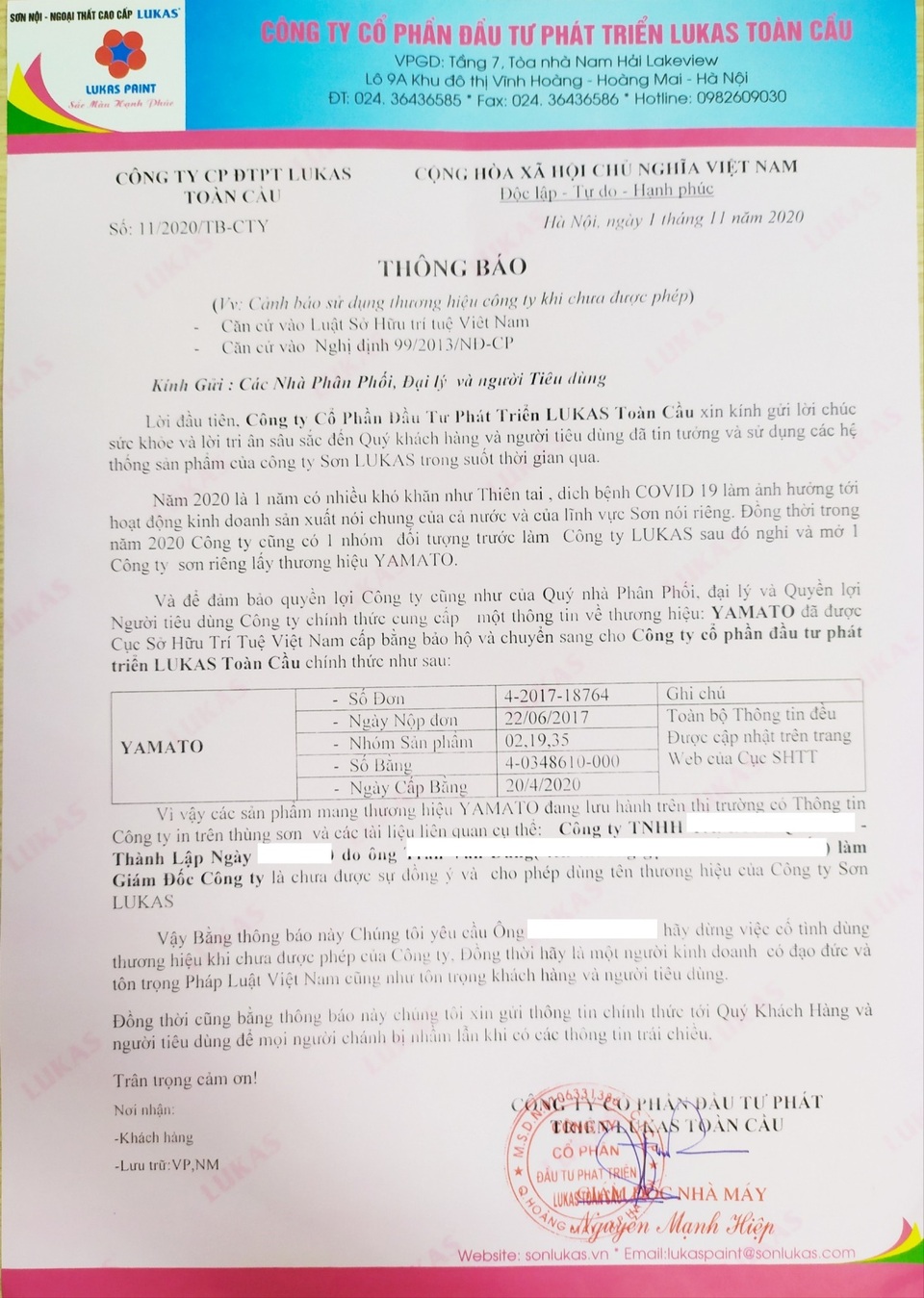 Sơn LUKAS Toàn Cầu: Phải mạnh tay trước vấn nạn xâm phạm sở hữu trí tuệ - 4