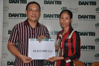 Gần 70 triệu đồng đến với mẹ con chị Bích Ngọc