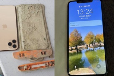 iPhone  vẫn "sống sót" sau một năm chìm dưới đáy hồ