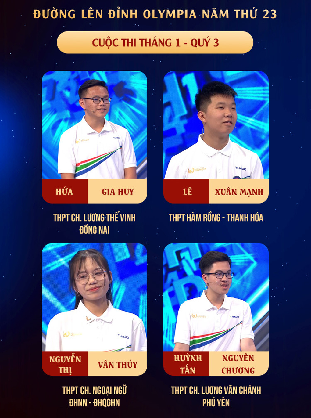 Sau 6 năm, một nam sinh Thanh Hóa vào vòng thi quý Đường lên đỉnh Olympia - 1 Sau 6 năm, một nam sinh Thanh Hóa vào vòng thi quý Đường lên đỉnh Olympia - 1