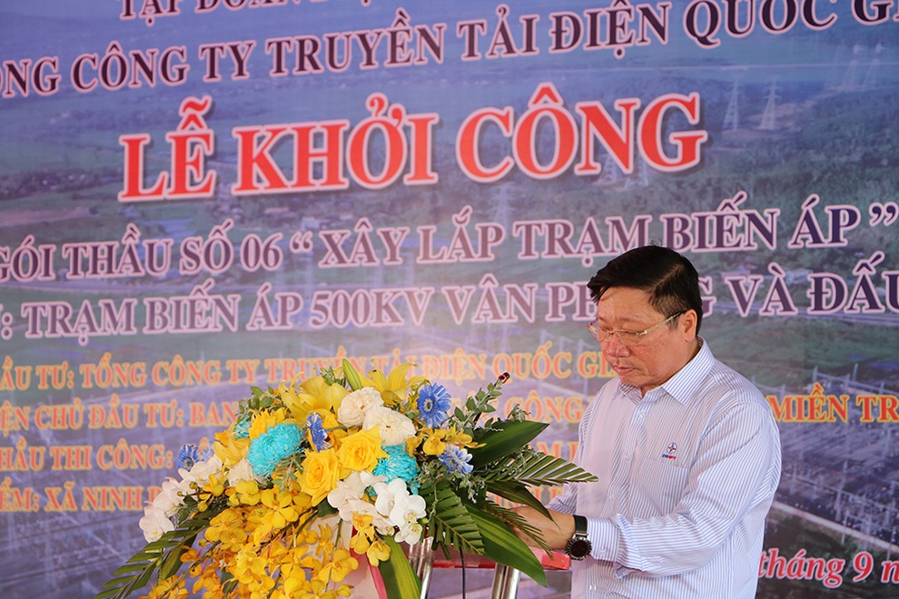 Phát động triển khai thi công Dự án Trạm biến áp 500kV Vân Phong và đấu nối - 4 Phát động triển khai thi công Dự án Trạm biến áp 500kV Vân Phong và đấu nối - 4