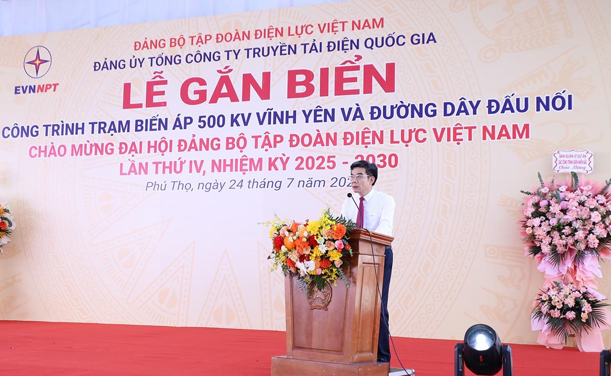 Gắn biển công trình Trạm biến áp 500kV Vĩnh Yên và đường dây đấu nối - 2