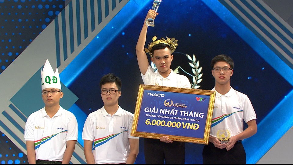 Nhờ câu hỏi cuối cùng, nam sinh Hà Nội chiến thắng cuộc thi tháng Olympia - 3 Nhờ câu hỏi cuối cùng, nam sinh Hà Nội chiến thắng cuộc thi tháng Olympia - 3