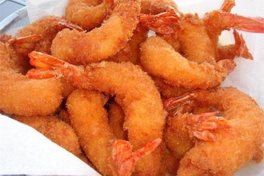 Tôm bao bột rán