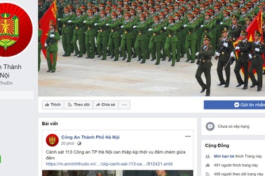 Công an Hà Nội tiếp nhận thông tin về an ninh trật tự qua Facebook