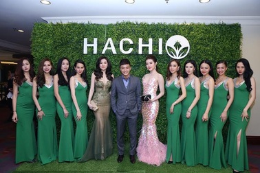Á hậu Huyền My, Tú Anh, diễn viên Hồng Đăng rạng rỡ trong buổi ra mắt thương hiệu HACHI