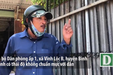 Cán bộ dân phòng có lời lẽ thiếu chuẩn mực, gây áp lực với người dân