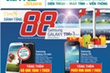 Tháng 8 tặng 88 Galaxy Tab khi mua điện thoại Samsung Galaxy tại Viettelstore