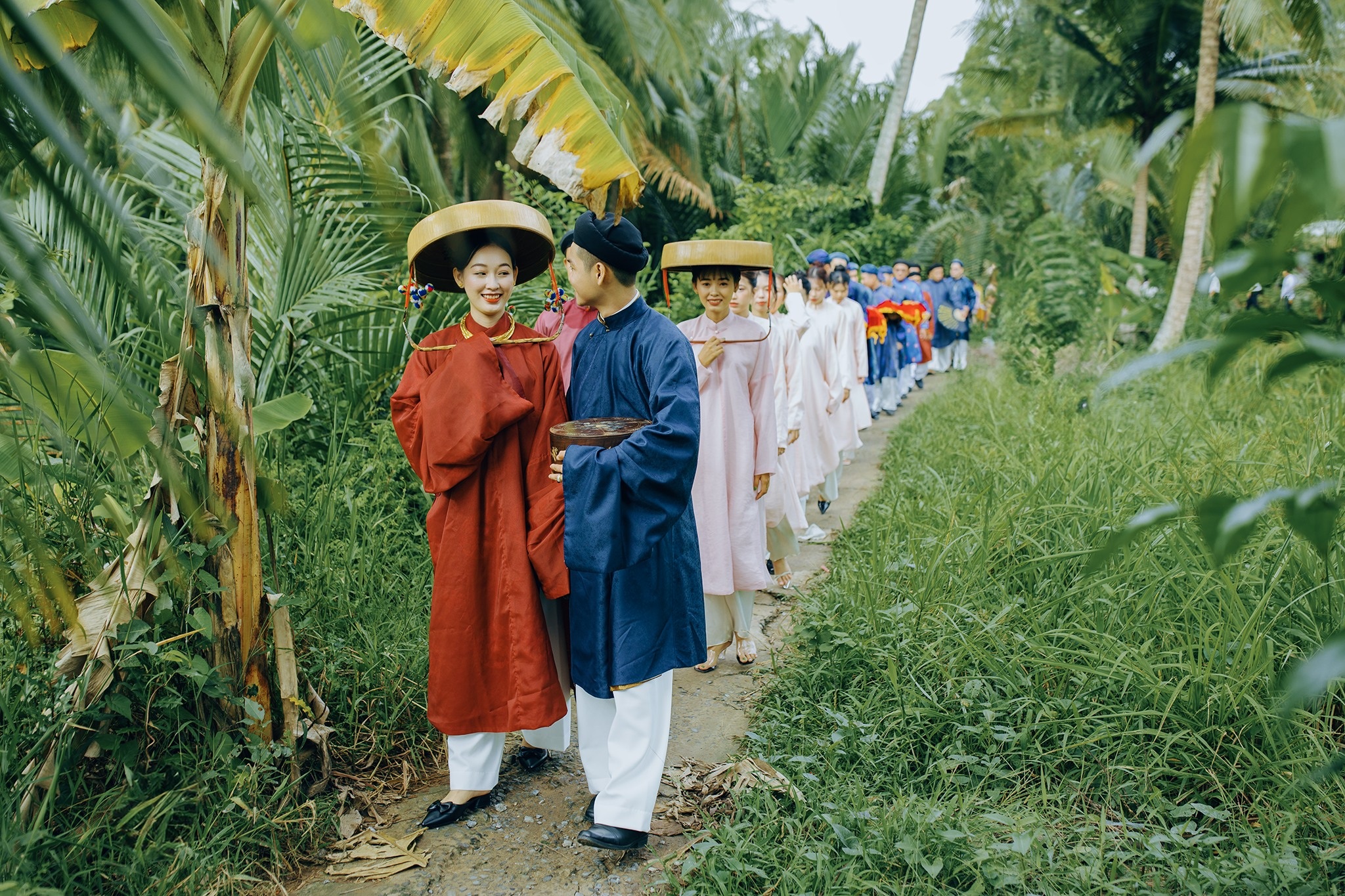 Đám cưới theo phong cách Nam Bộ xưa ở Bến Tre gây sốt - 1 Đám cưới theo phong cách Nam Bộ xưa ở Bến Tre gây sốt - 1