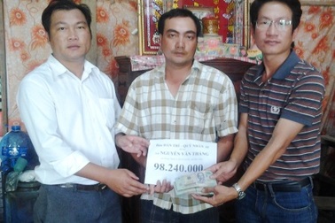 Hơn 98 triệu đồng đến với gia đình anh Nguyễn Văn Thắng