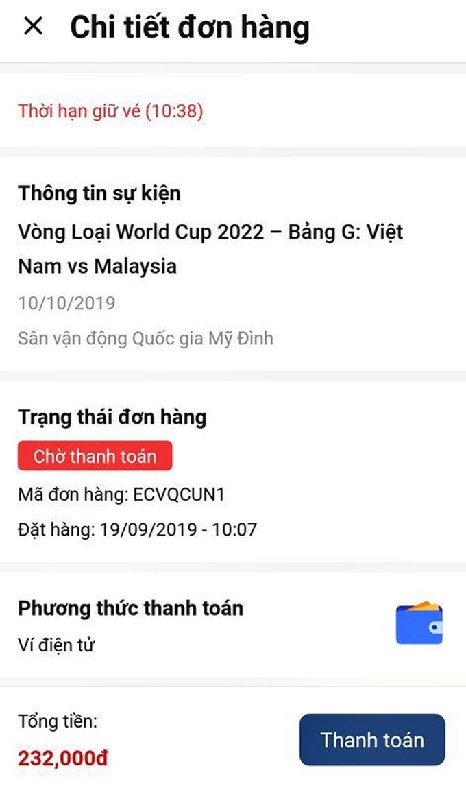 Vé xem trận Việt Nam vs Malaysia đợt 1 bán hết trong... chớp mắt - Ảnh 3.