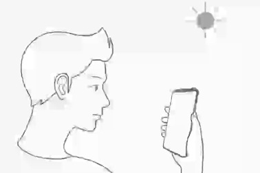 Minh họa tính năng mở khóa bằng gương mặt “Intelligent Scan” trên Galaxy S9/S9+