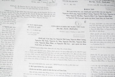 UBND thị xã “né” giải quyết khiếu nại của dân