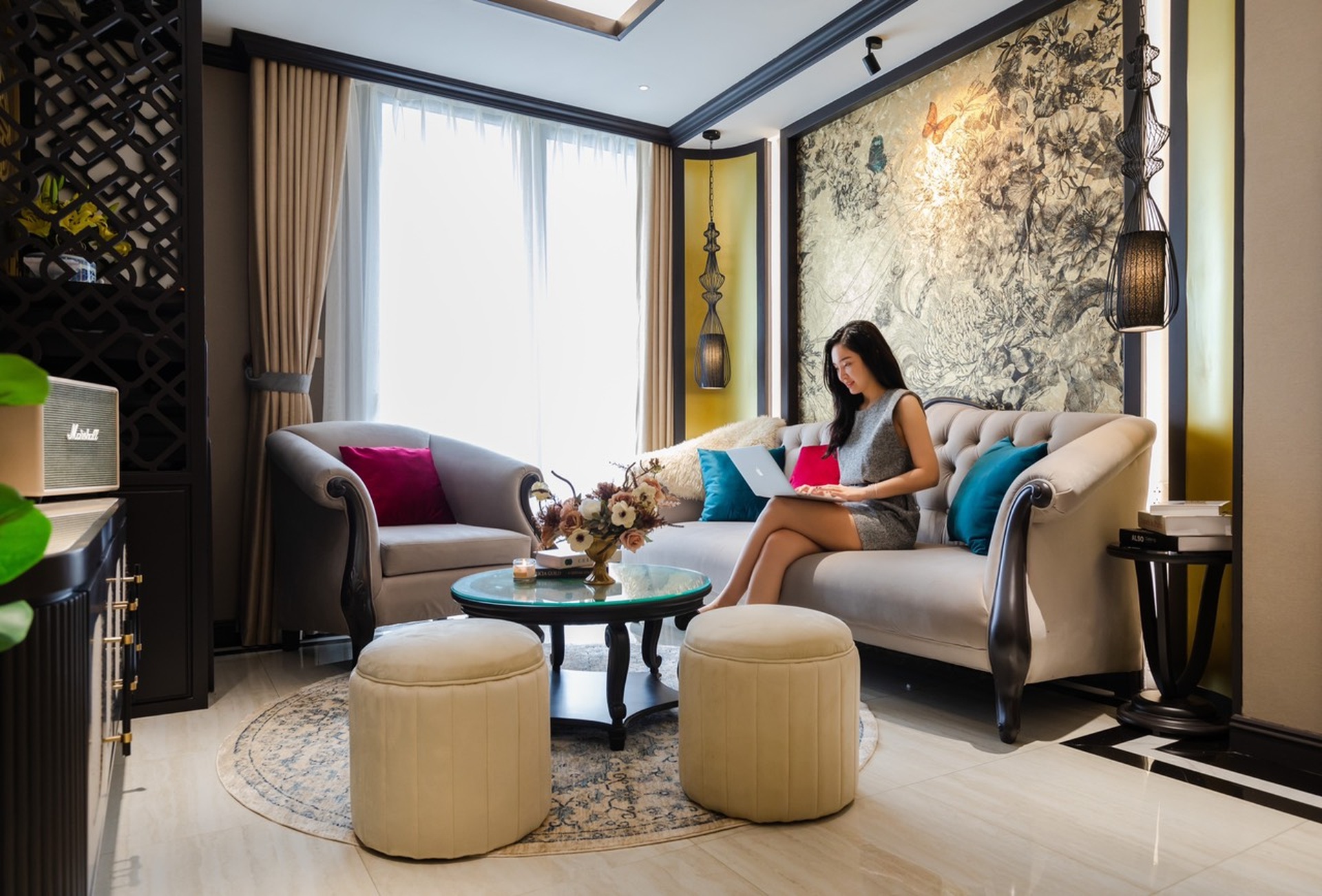 Đẹp lạ trong căn hộ với phong cách nội thất Đông Dương của cô gái trẻ - 5 Đẹp lạ trong căn hộ với phong cách nội thất Đông Dương của cô gái trẻ - 5