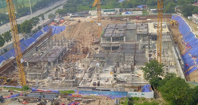 Cưỡng chế bệnh viện 5 sao xây 'chui' giữa Thủ đô - Ảnh 1. Cưỡng chế bệnh viện 5 sao xây 'chui' giữa Thủ đô - Ảnh 1.