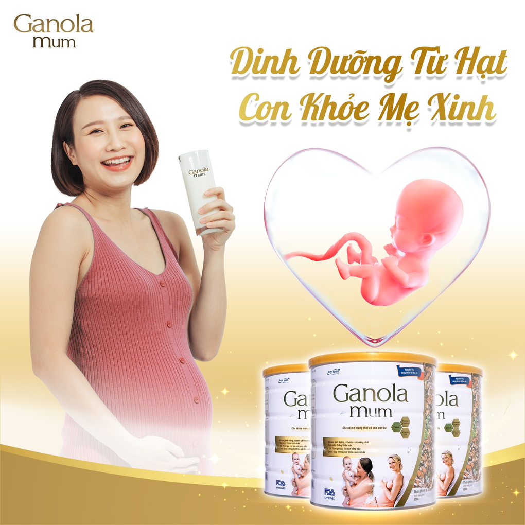 Ganola Mum hỗ trợ bổ sung dinh dưỡng cho mẹ bầu - 3 Ganola Mum hỗ trợ bổ sung dinh dưỡng cho mẹ bầu - 3
