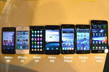 Xem Meizu MX “so dáng” với các hàng khủng