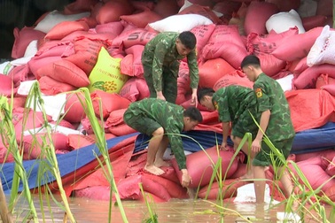 Bộ đội, công an căng mình giúp dân khắc phục hậu quả bão Kajiki