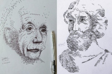 10x Hải Dương có biệt tài vẽ tranh bằng công thức Hóa học, Vật lý