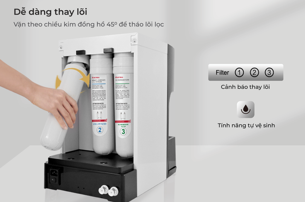 Máy lọc nước RO đa năng Electeka với trải nghiệm pha chế chuyên nghiệp - 7 Máy lọc nước RO đa năng Electeka với trải nghiệm pha chế chuyên nghiệp - 7